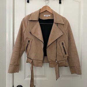 Suede Moto Jacket - Size XS